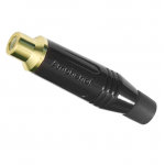 Amphenol ACJR BLACK RCA FEMALE επίχρυσο θηλυκό